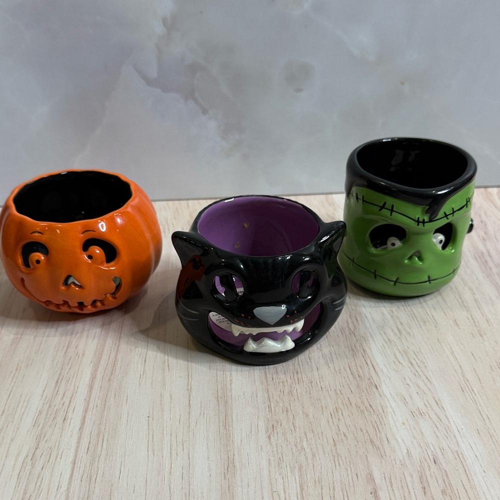 Halloween Themed Candle Holders Set
